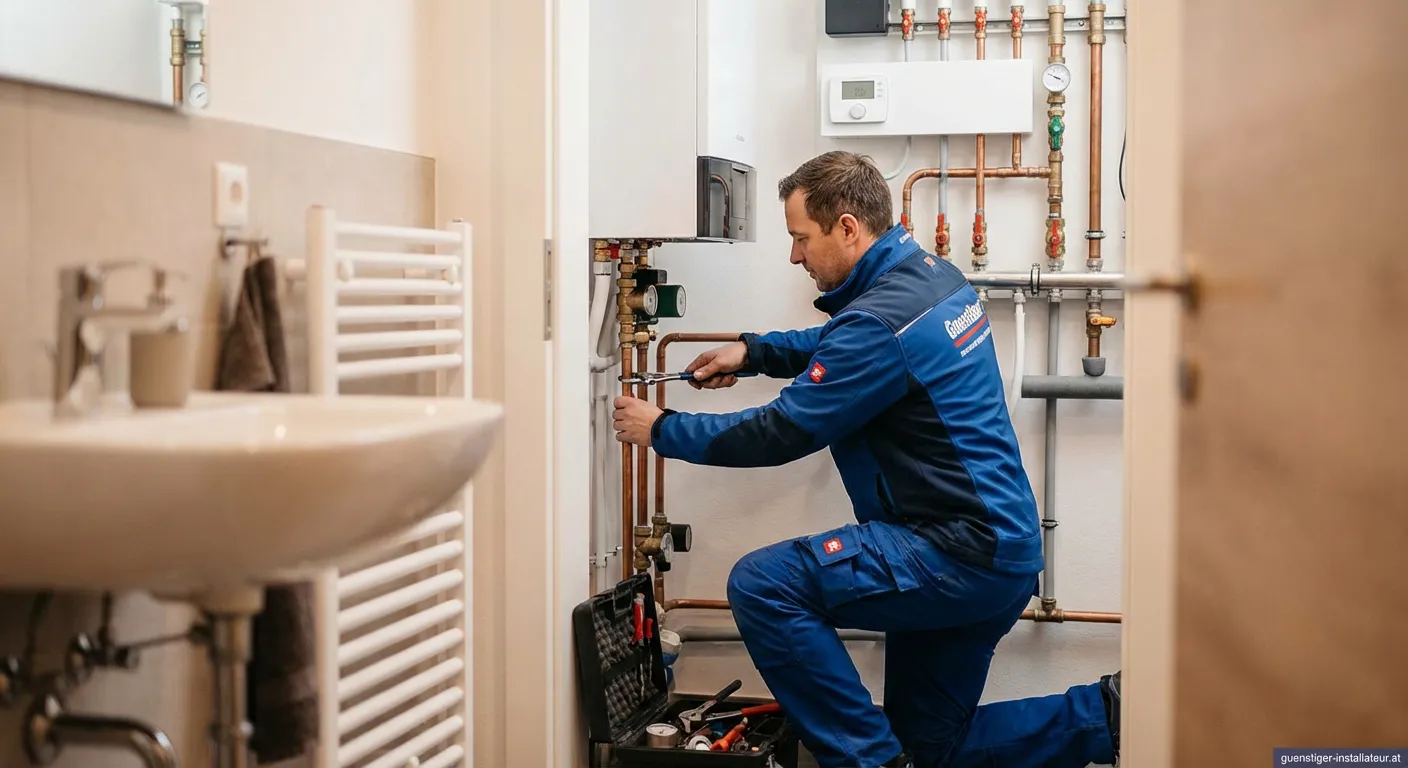 Warstein Haustechnik Fachmann installiert moderne Heizungsanlage